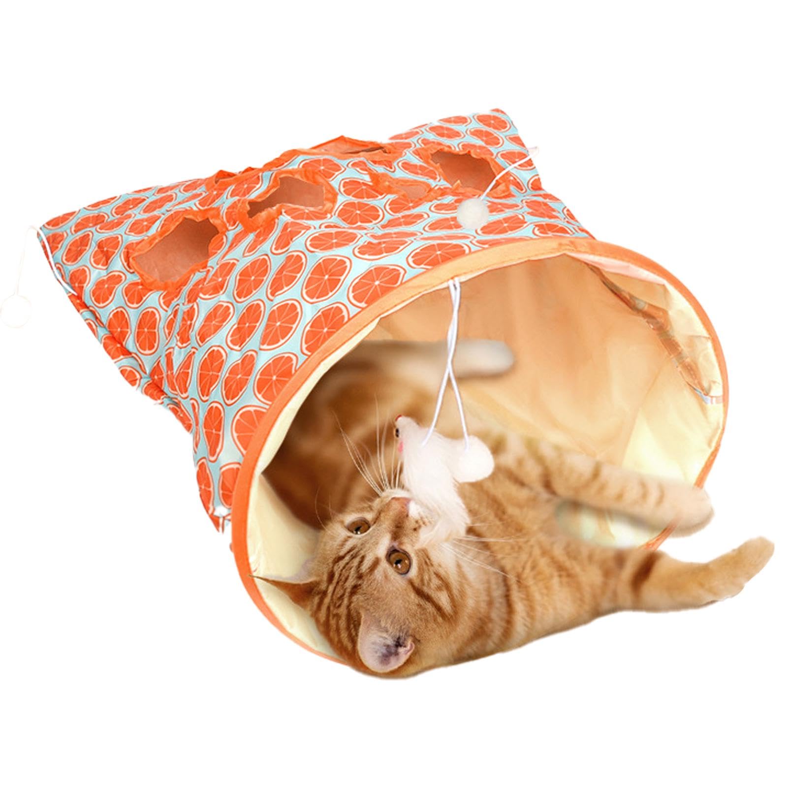 Cat Crinkle Tunnel Bag - Interactive Hide & Play Toy
