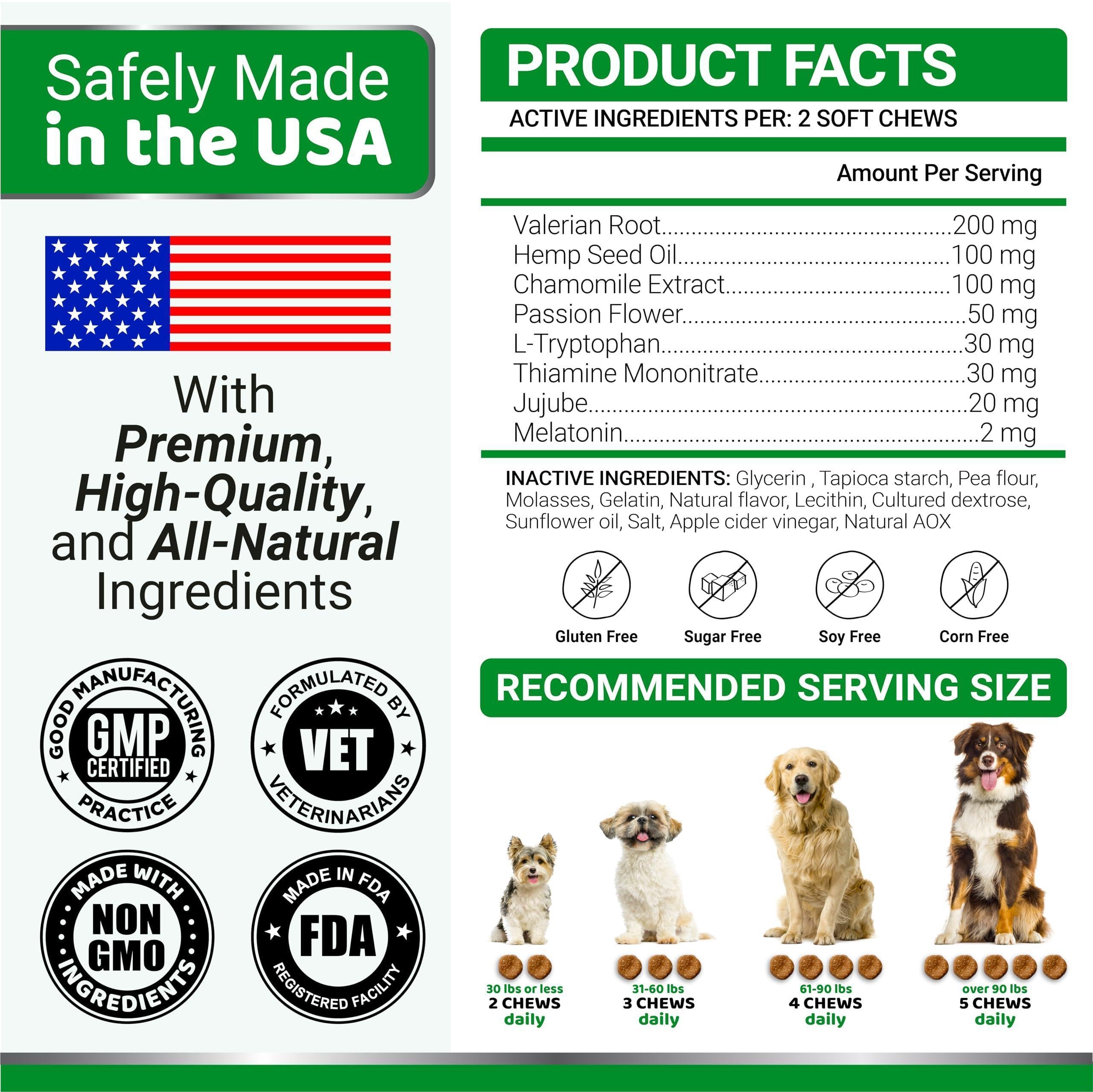 Hemp Calming Chews for Dogs - Advanced Formula