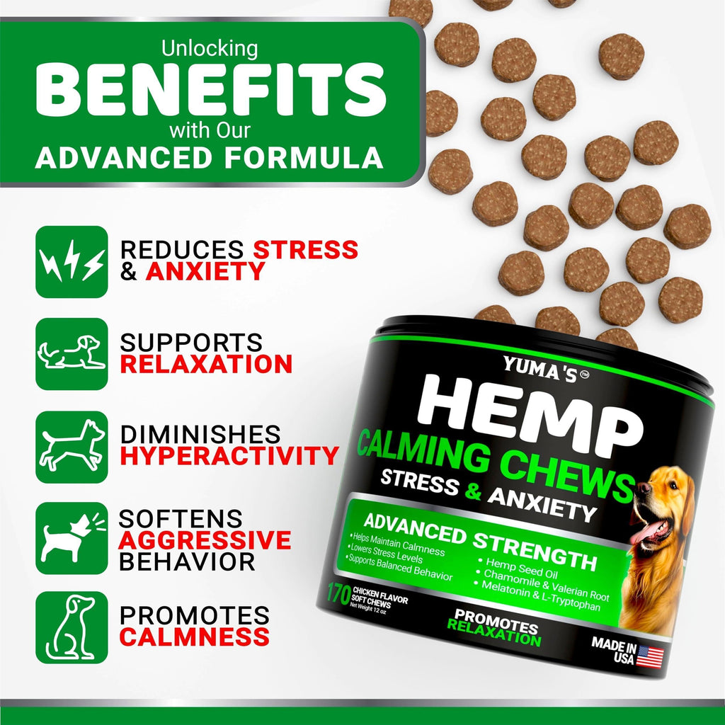 Hemp Calming Chews for Dogs - Advanced Formula