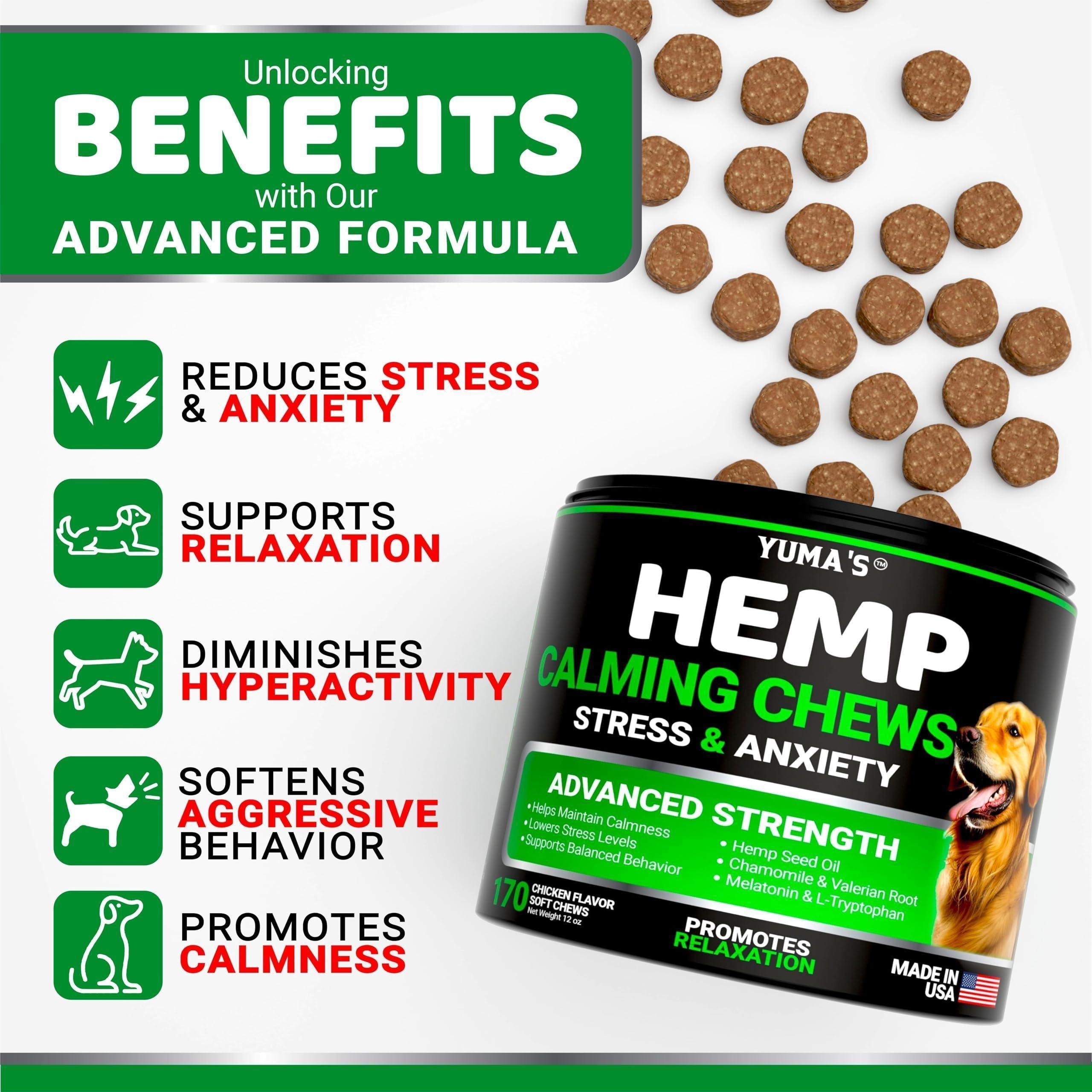 Hemp Calming Chews for Dogs - Advanced Formula