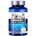 Omega-3 Fish Oil for Dogs & Cats - 120 Softgels