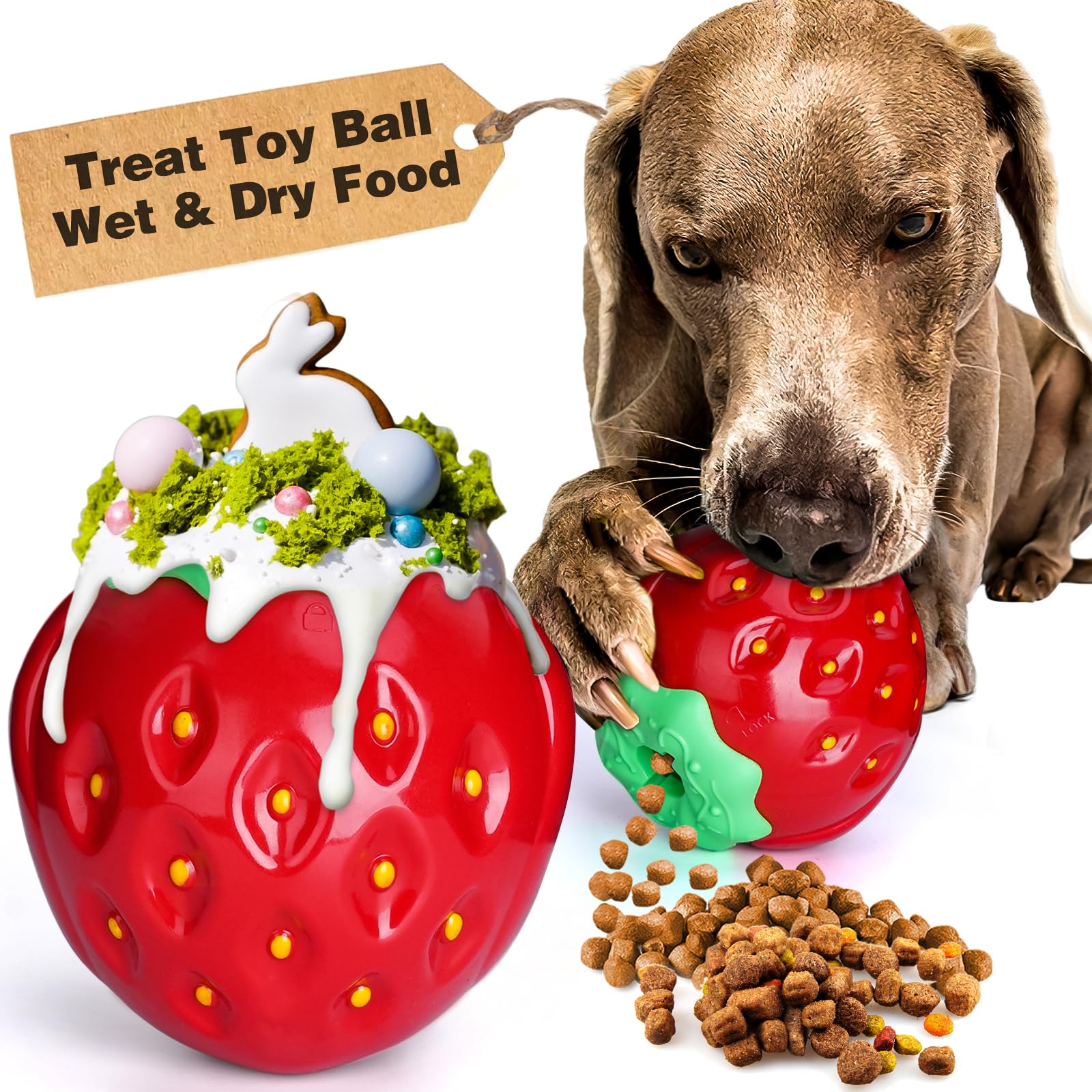 Treat Dispensing Dog Toy - Chew Ball