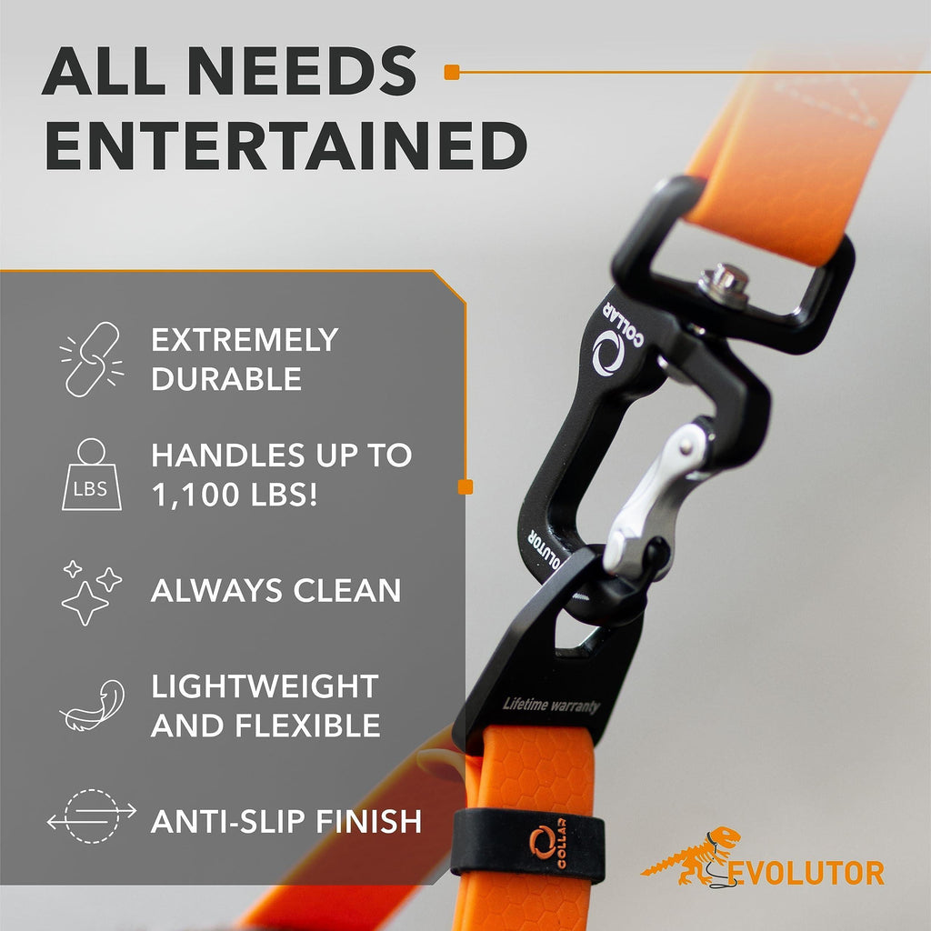 Heavy Duty Dog Leash - Orange 4Ft