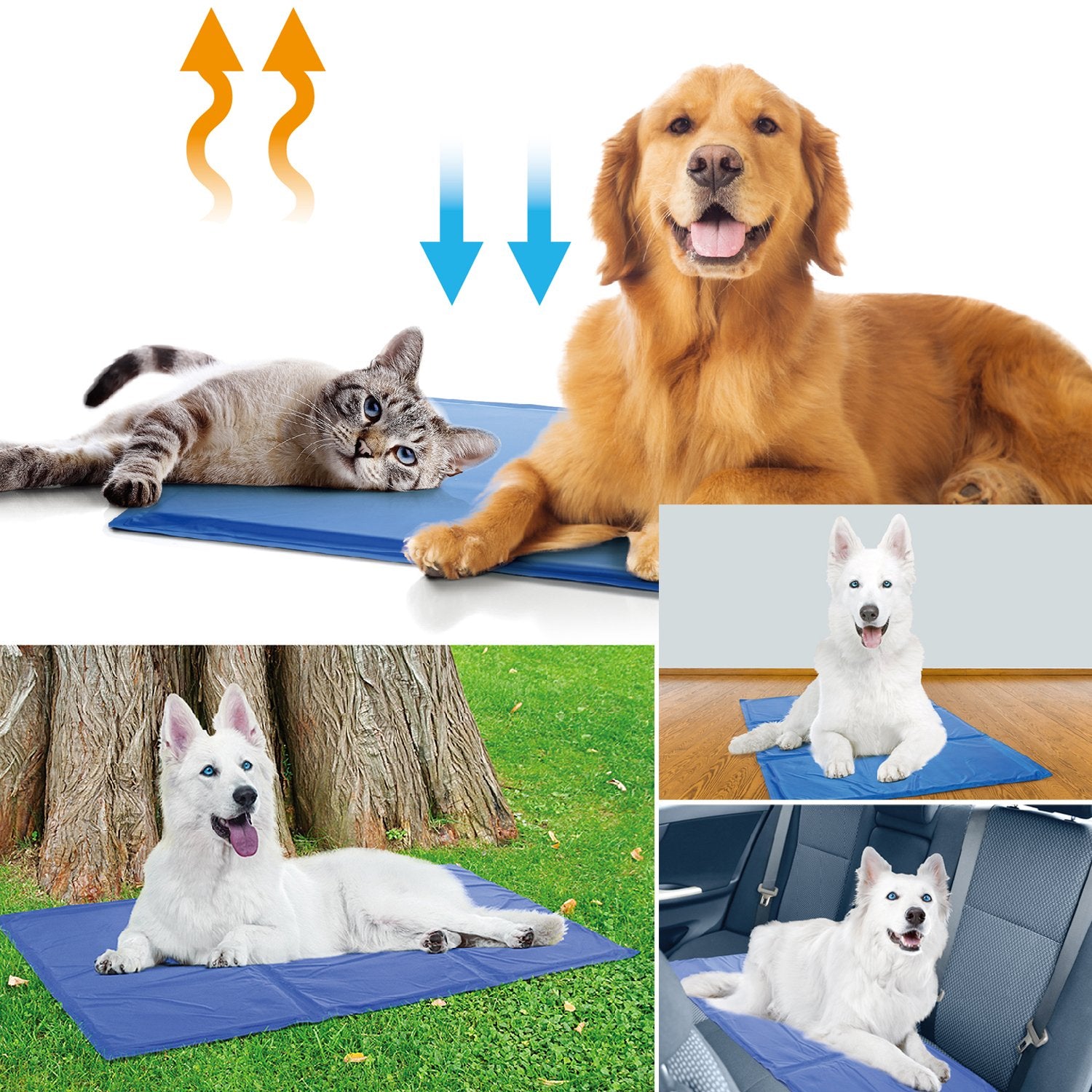 Dog Cooling Mat - Self-Activating Gel