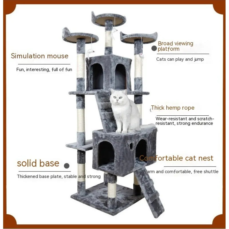 Cat Climber & Cat House - Scratch Tree