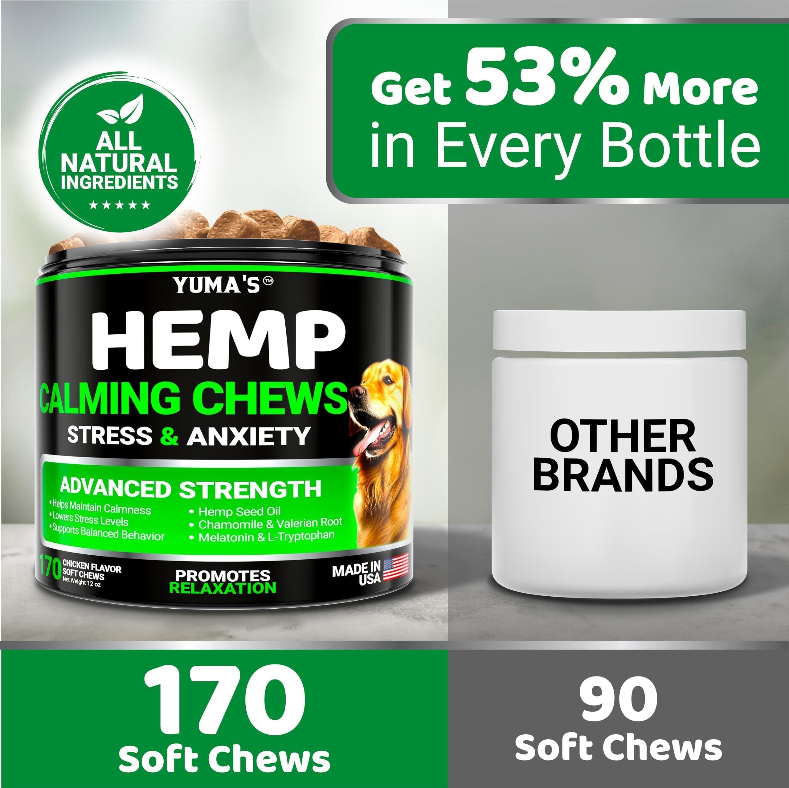 Hemp Calming Chews for Dogs - Advanced Formula