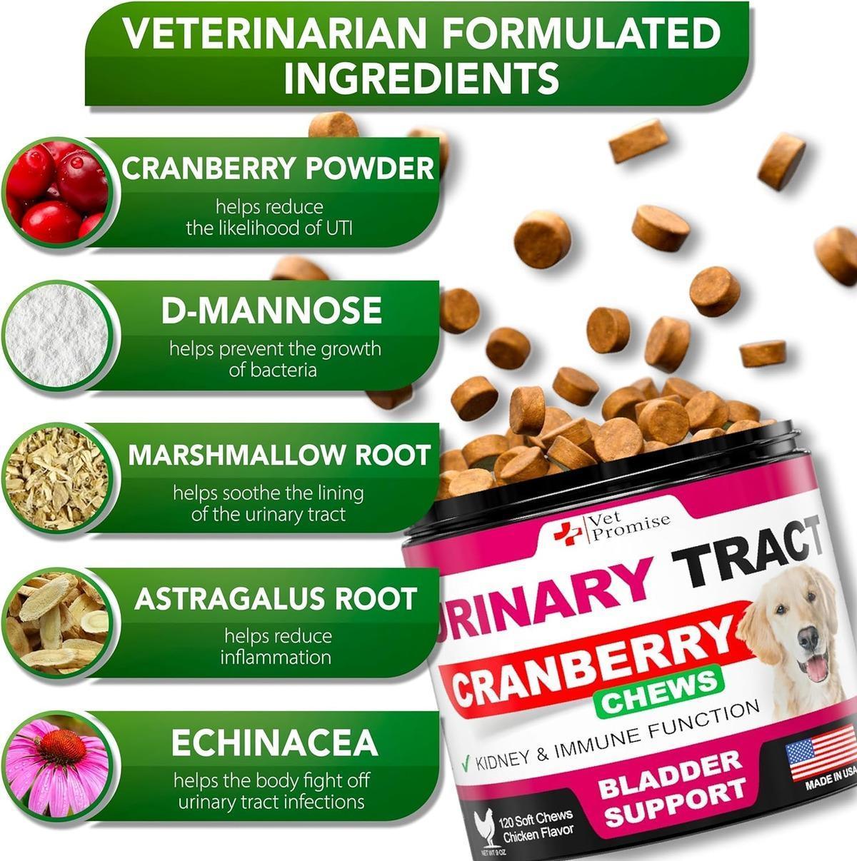 Dog UTI & Bladder Cranberry Supplement