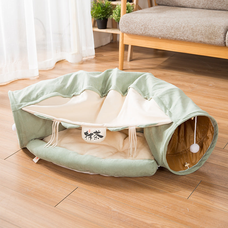 Cat Bed, Tent & Tunnel - 2-in-1