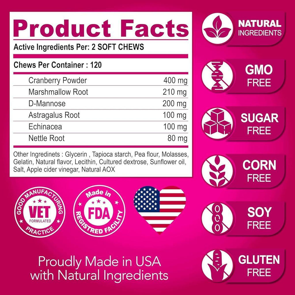 Dog UTI & Bladder Cranberry Supplement