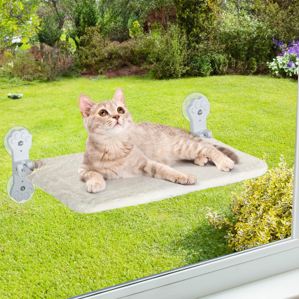 Cat Hammock for Window with 4 Suction Cups Cordless Window Bed for Cats