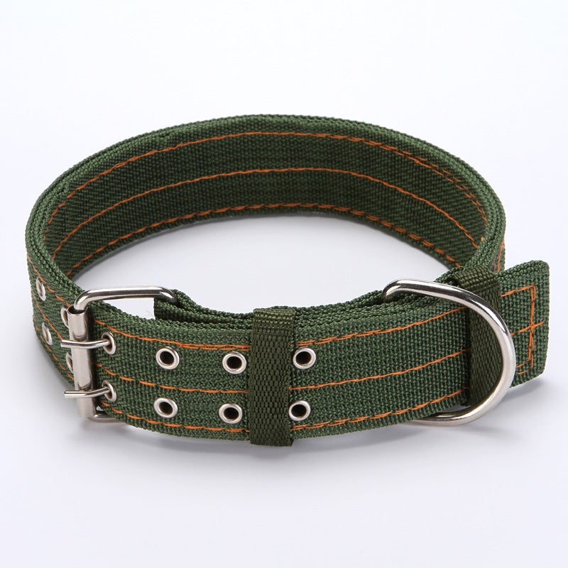 Dog Collar - Nylon Canvas Multi-Color