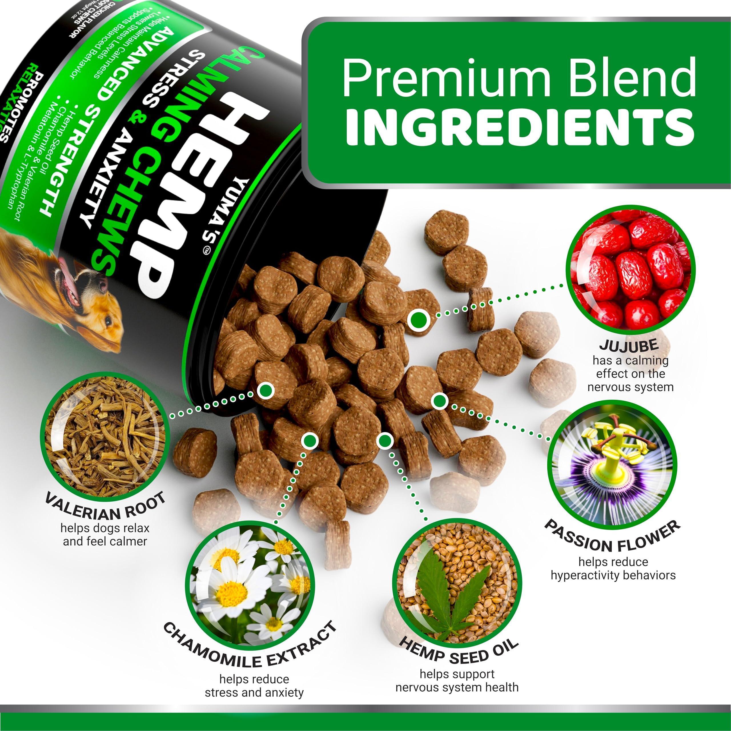 Hemp Calming Chews for Dogs - Advanced Formula