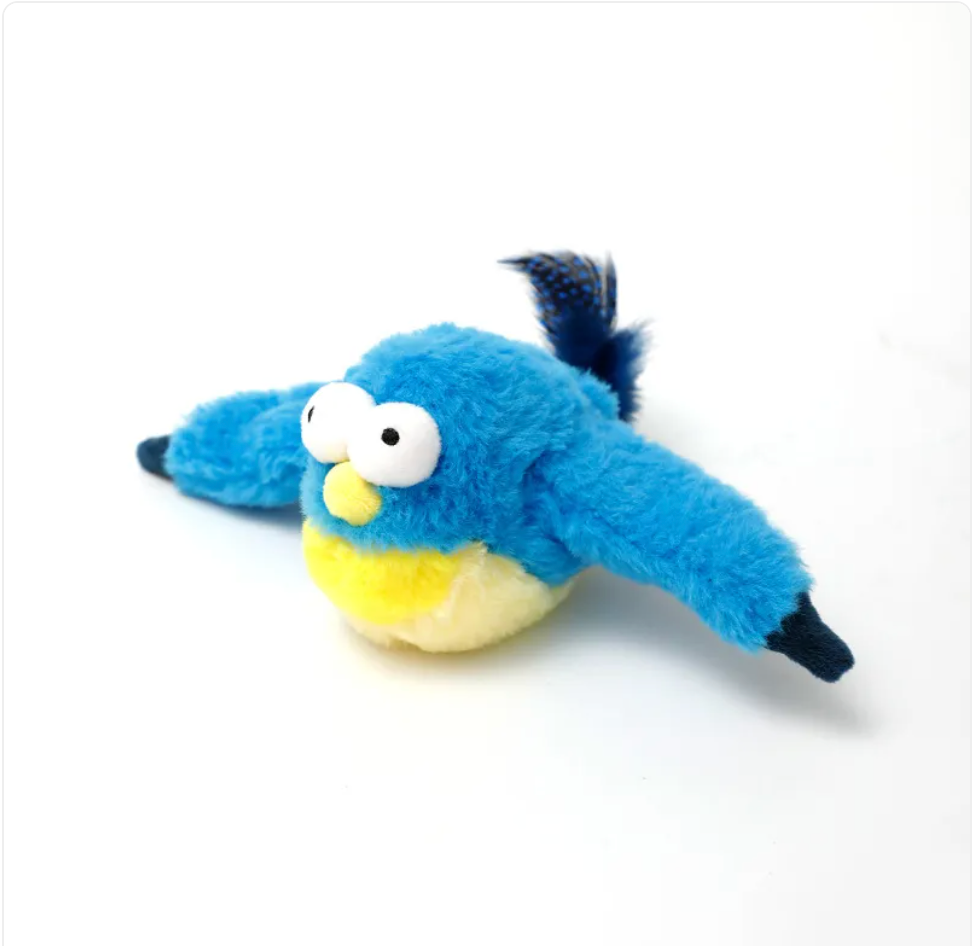 Interactive Plush Pet Toy - Fish & Bird