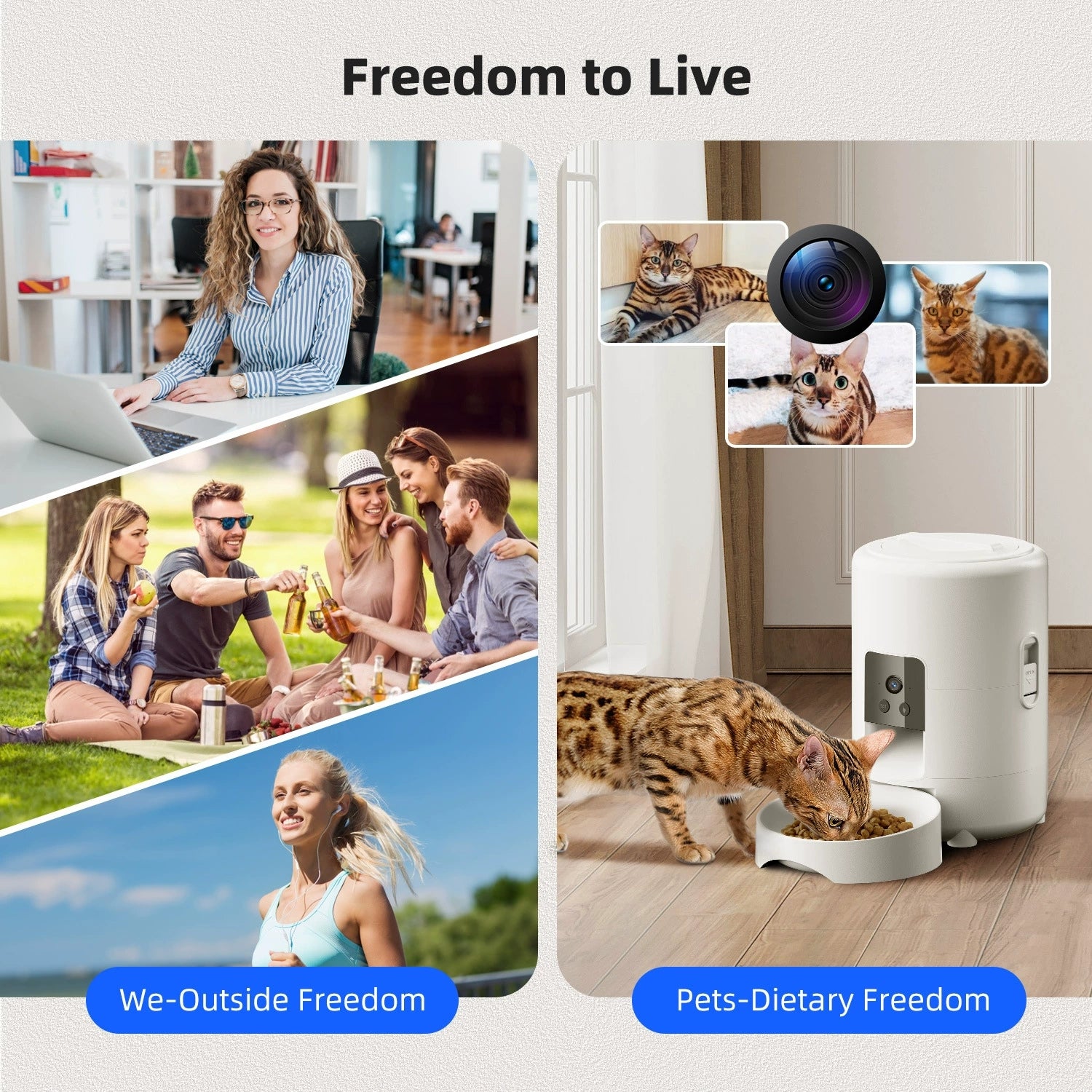 Smart WiFi Pet Feeder 2L