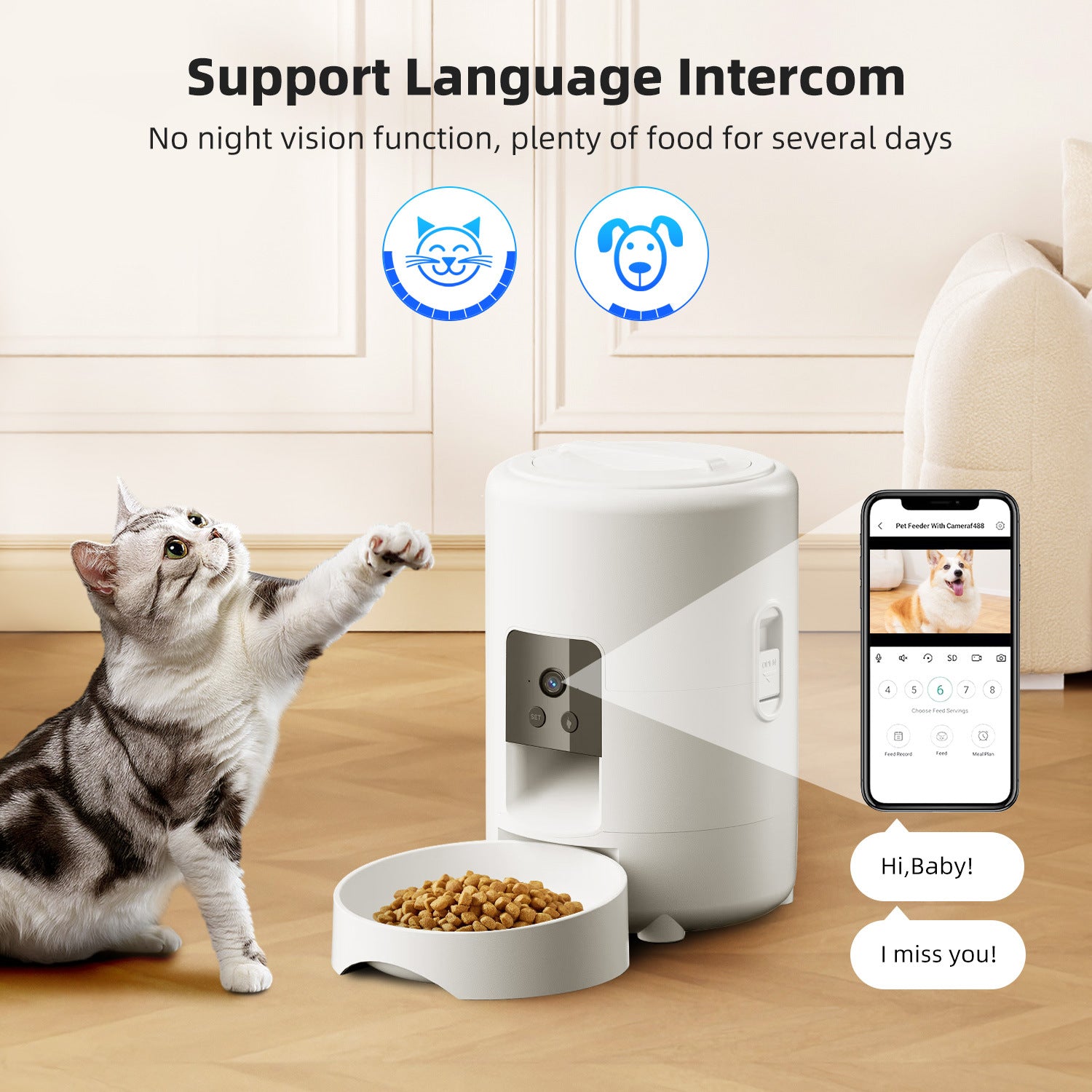 Smart WiFi Pet Feeder 2L