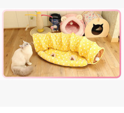 Cat Tunnel & Bed Comfort Set