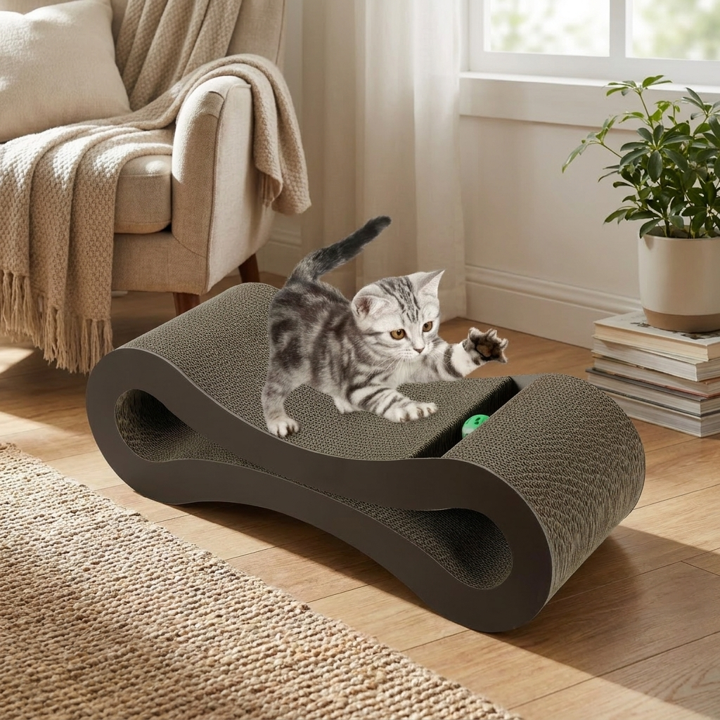 Cat Scratch Lounge with Tunnel
