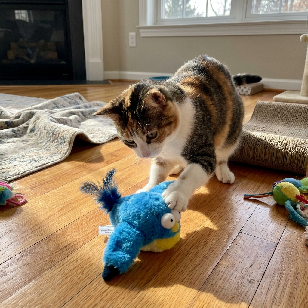 Winged Bird Fish Sound Plush Toy